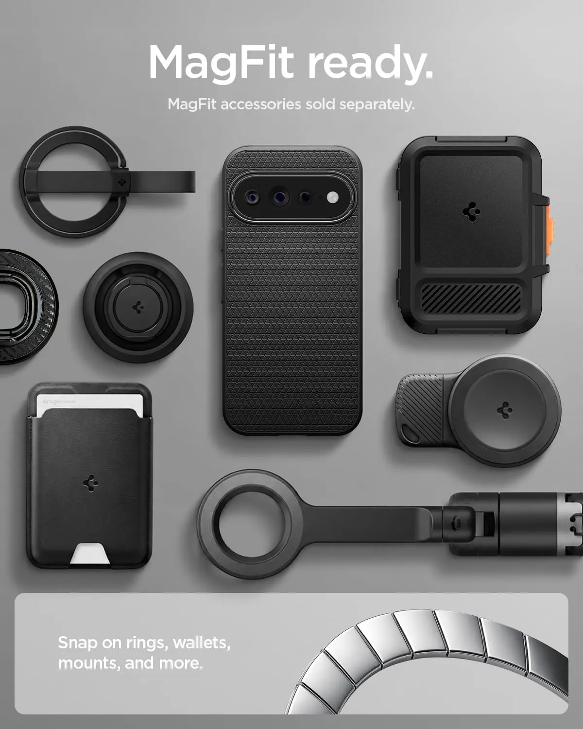 Spigen Liquid Air MagFit Google Pixel 11 Pro XL Hoesje MagSafe Back Cover Zwart afbeelding 7