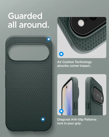 Spigen Liquid Air MagFit Google Pixel 11 Pro XL Hoesje MagSafe Back Cover Groen afbeelding 6