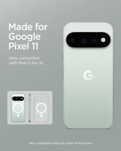Spigen Ultra Hybrid MagFit Google Pixel 11 Pro XL Hoesje MagSafe Transparant Wit afbeelding 3
