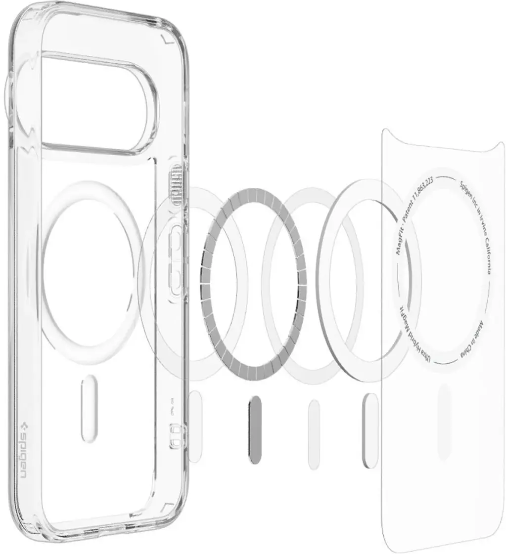 Spigen Ultra Hybrid MagFit Google Pixel 11 Pro XL Hoesje MagSafe Transparant Wit afbeelding 12