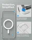 Spigen Ultra Hybrid MagFit Google Pixel 11 Pro XL Hoesje MagSafe Transparant Wit afbeelding 5