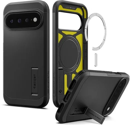 Spigen Tough Armor Google Pixel 11 Pro XL Hoesje MagSafe Back Cover Zwart afbeelding 1