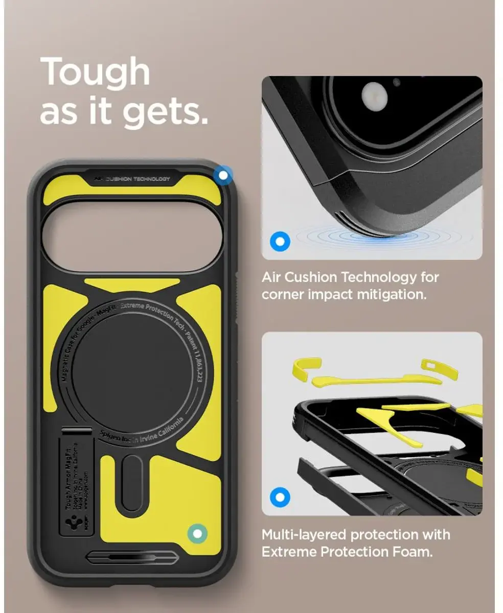 Spigen Tough Armor Google Pixel 11 Pro XL Hoesje MagSafe Back Cover Zwart afbeelding 5