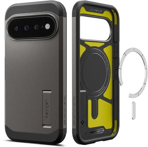 Spigen Tough Armor Google Pixel 11 Pro XL Hoesje MagSafe Back Cover Gunmetal afbeelding 2
