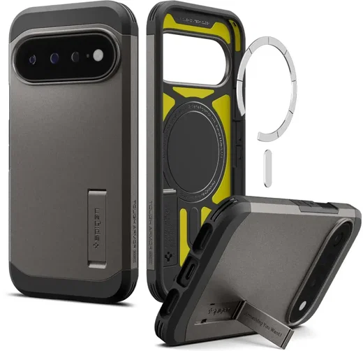 Spigen Tough Armor Google Pixel 11 Pro XL Hoesje MagSafe Back Cover Gunmetal afbeelding 1