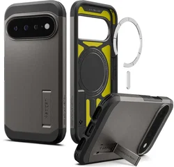 Spigen Tough Armor Google Pixel 11 Pro XL Hoesje MagSafe Back Cover Gunmetal afbeelding