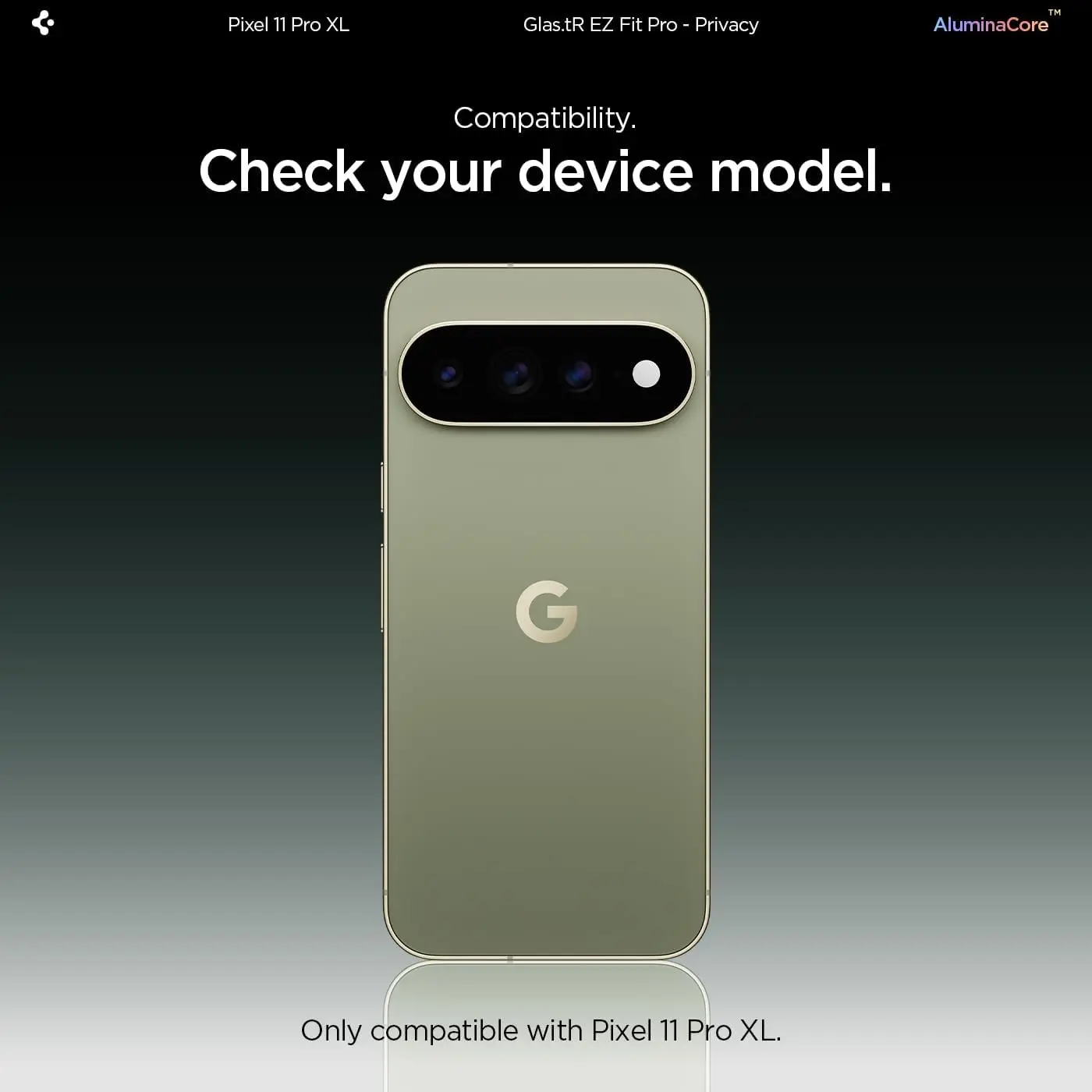 Spigen EZ Fit GLAS.tR Google Pixel 11 Pro XL Privacy Glass 2-Pack afbeelding 2