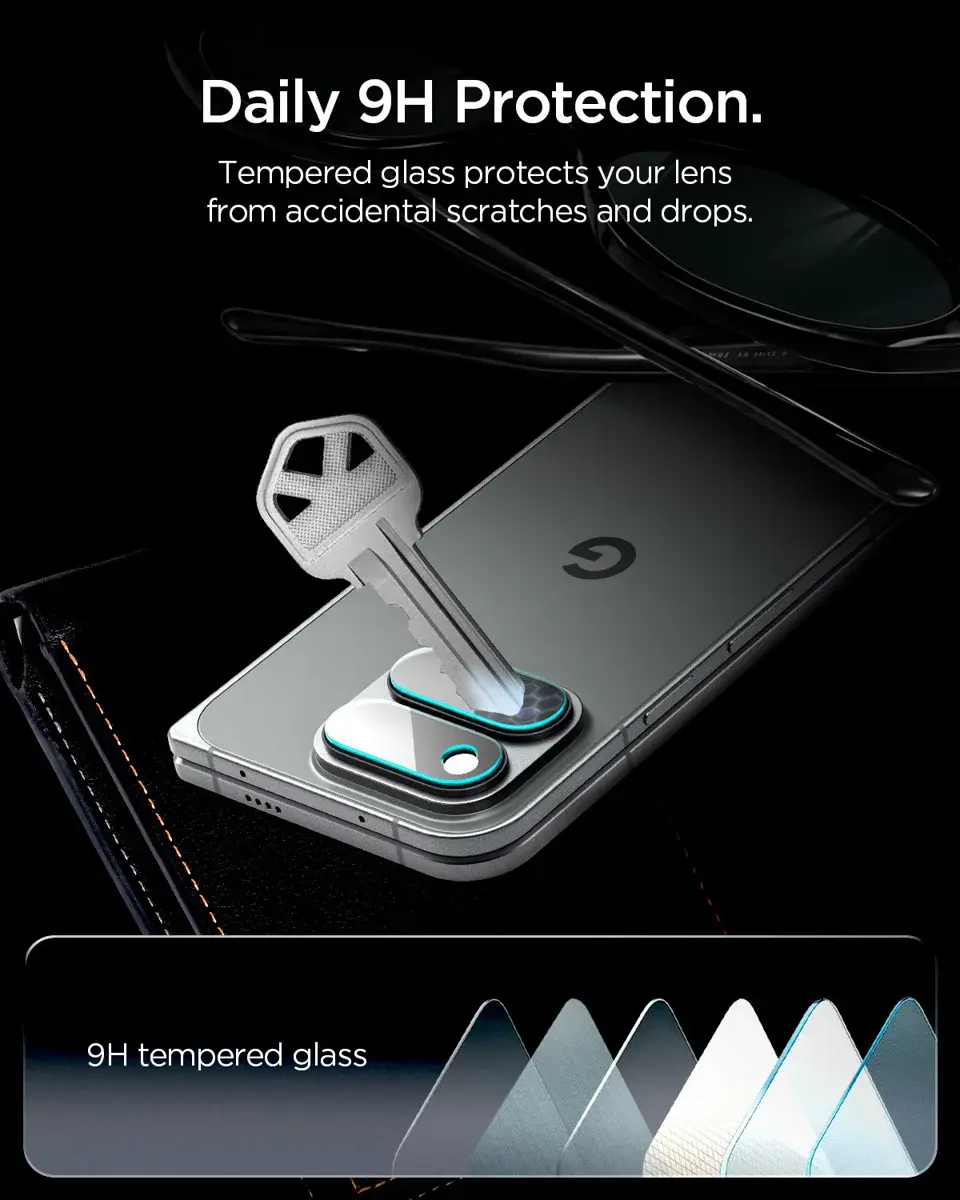Spigen EZ Fit Optik Pro Google Pixel 11 Pro Fold Camera Protector Clear (2-Pack) afbeelding 4