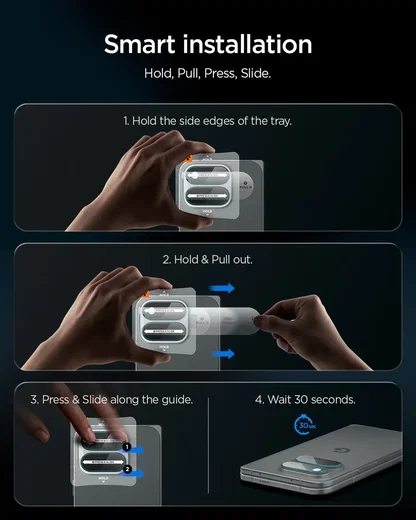 Spigen EZ Fit Optik Pro Google Pixel 11 Pro Fold Camera Protector Clear (2-Pack) afbeelding 6