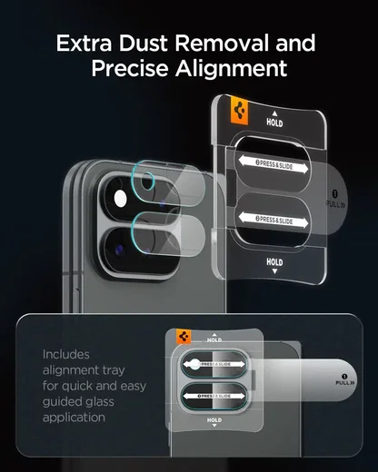 Spigen EZ Fit Optik Pro Google Pixel 11 Pro Fold Camera Protector Clear (2-Pack) afbeelding 5