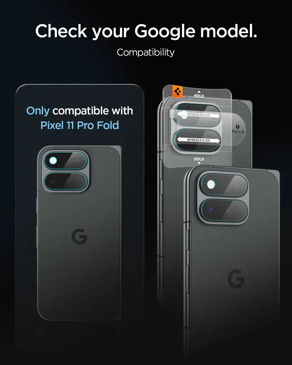 Spigen EZ Fit Optik Pro Google Pixel 11 Pro Fold Camera Protector Clear (2-Pack) afbeelding 3