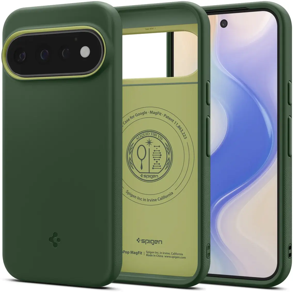 Spigen Nano Pop MagFit Google Pixel 11 Pro Hoesje MagSafe Back Cover Groen afbeelding 1