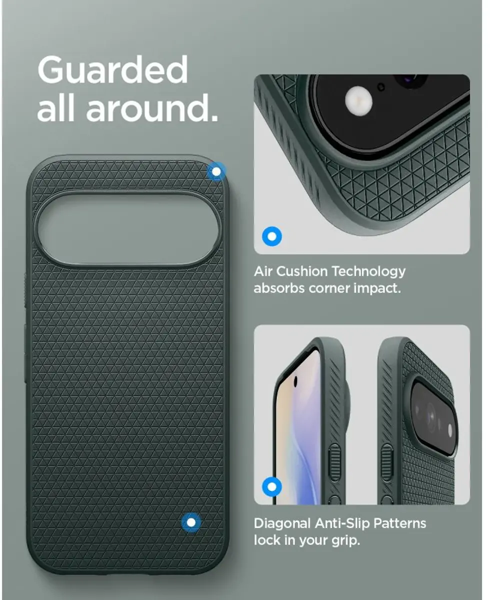 Spigen Liquid Air MagFit Google Pixel 11 Pro Hoesje MagSafe Back Cover Groen afbeelding 5