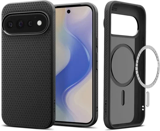 Spigen Liquid Air MagFit Google Pixel 11 Pro Hoesje MagSafe Back Cover Zwart afbeelding 1
