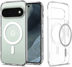 Spigen Ultra Hybrid MagFit Google Pixel 11 Pro Hoesje MagSafe Transparant Wit afbeelding