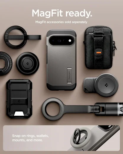 Spigen Tough Armor Google Pixel 11 Pro Hoesje MagSafe Back Cover Gunmetal afbeelding 6
