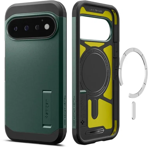 Spigen Tough Armor Google Pixel 11 Pro Hoesje MagSafe Back Cover Groen afbeelding 2