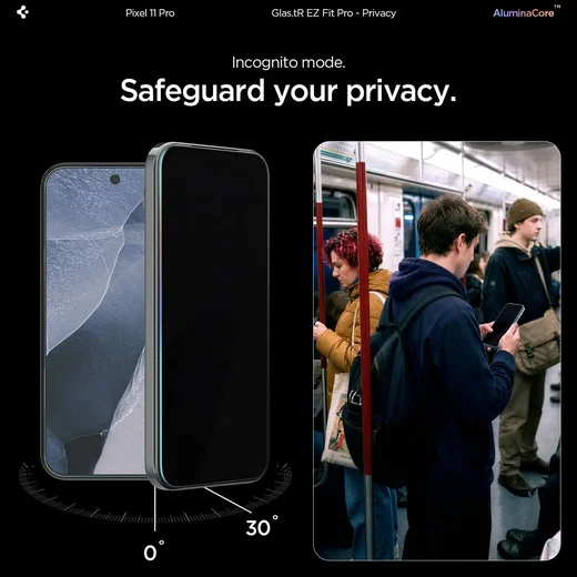 Spigen EZ Fit GLAS.tR Google Pixel 11 Pro Privacy Glass 2-Pack afbeelding 8