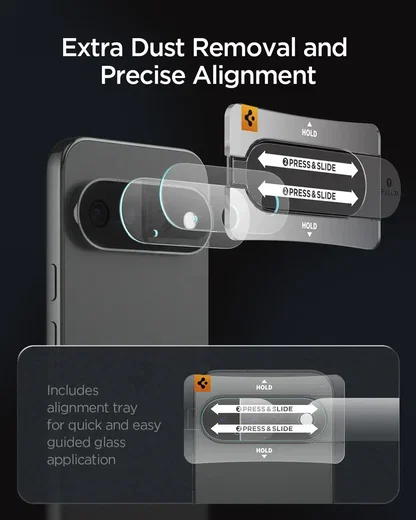 Spigen EZ Fit Optik Pro Google Pixel 11 Pro XL Camera Protector Clear (2-Pack) afbeelding 5