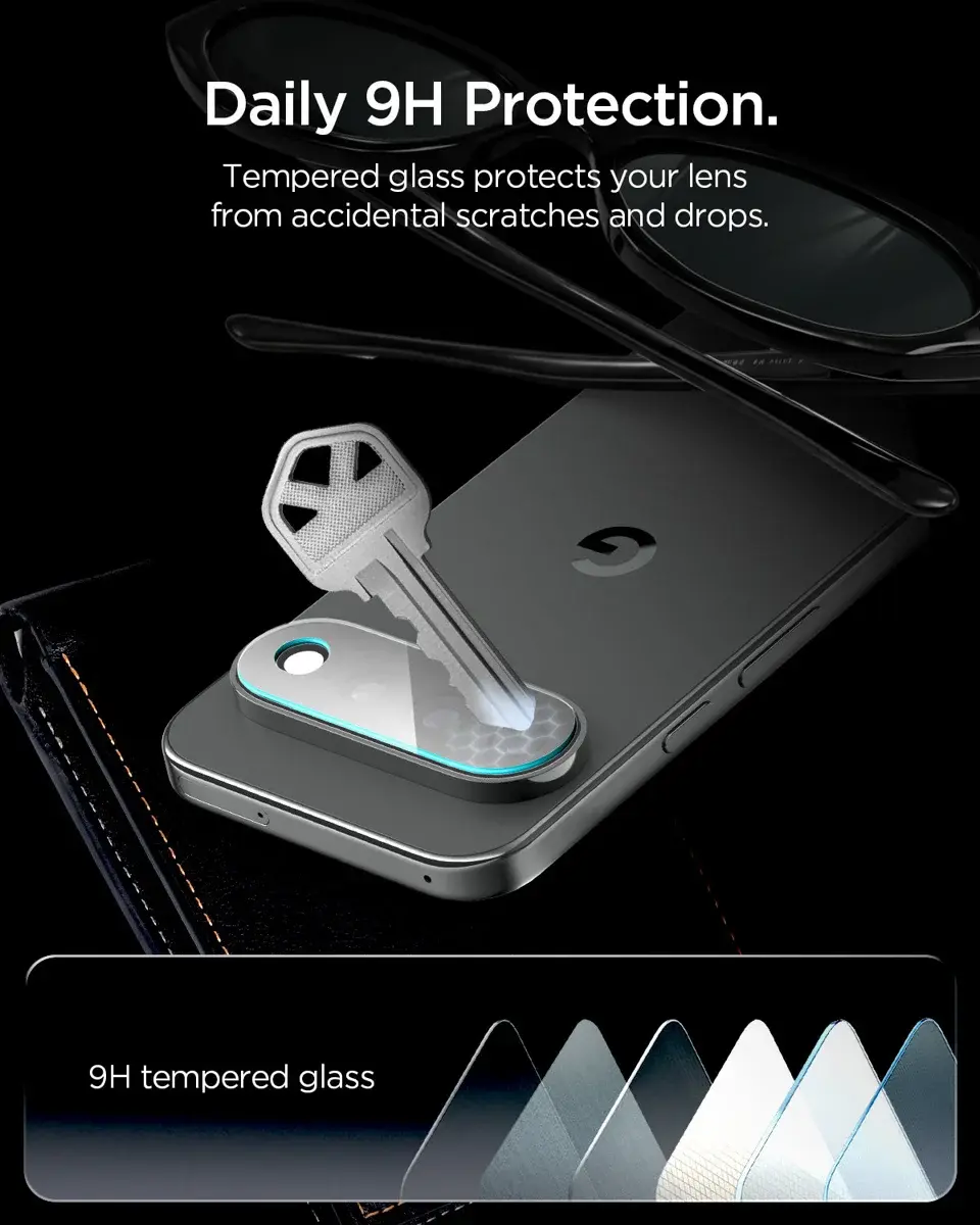 Spigen EZ Fit Optik Pro Google Pixel 11 Pro XL Camera Protector Clear (2-Pack) afbeelding 4