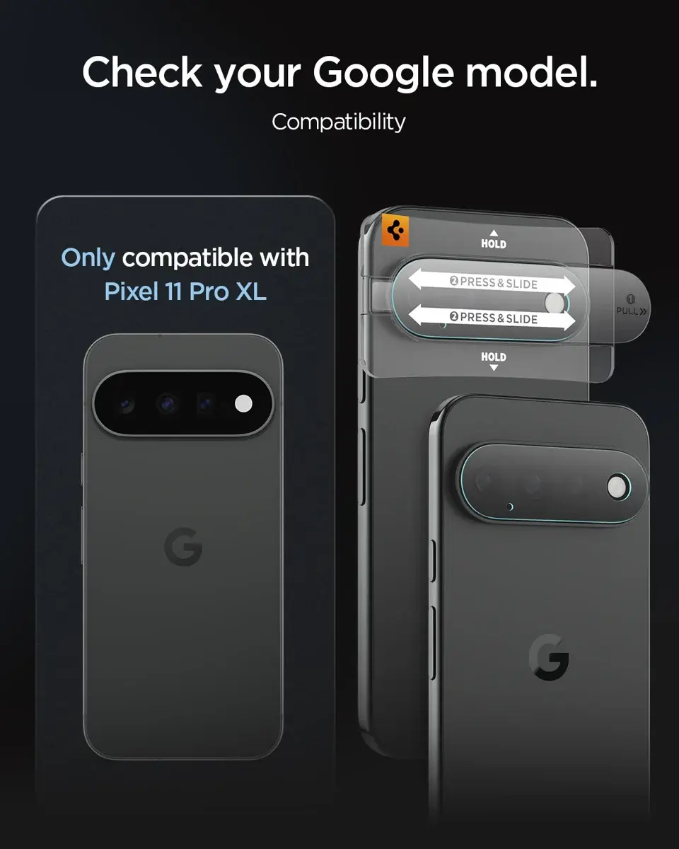 Spigen EZ Fit Optik Pro Google Pixel 11 Pro XL Camera Protector Clear (2-Pack) afbeelding 3