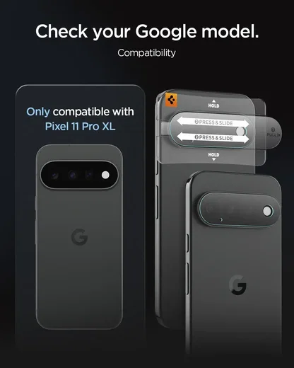Spigen EZ Fit Optik Pro Google Pixel 11 Pro XL Camera Protector Clear (2-Pack) afbeelding 3