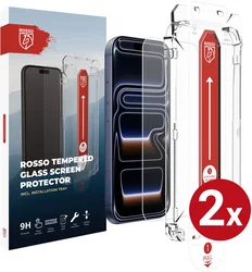 Rosso Apple iPhone 18 Pro Max Tempered Glass Installatietray (2-Pack) afbeelding