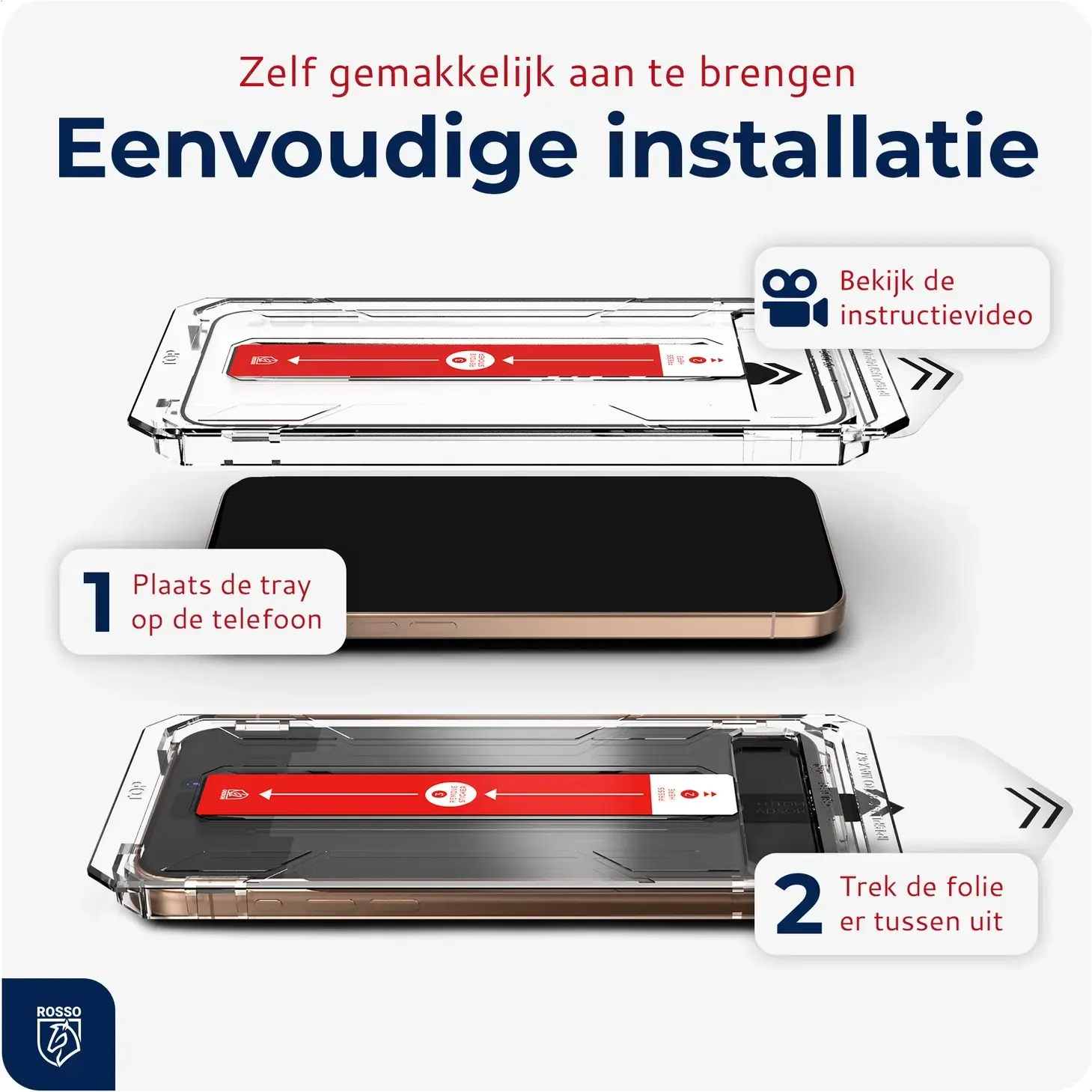 Rosso Apple iPhone 18 Pro Tempered Glass met Installatietray (2-Pack) afbeelding 2