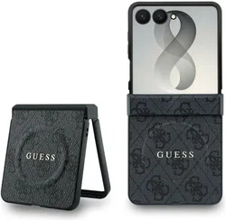 Guess 4G Classic Samsung Galaxy Z Flip 8 Hoesje MagSafe Zwart afbeelding