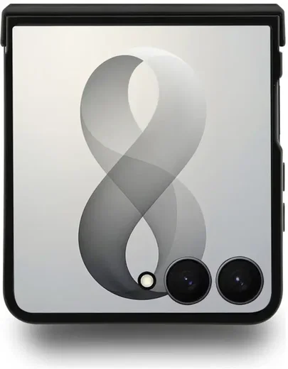 Guess 4G Classic Samsung Galaxy Z Flip 8 Hoesje MagSafe Zwart afbeelding 6