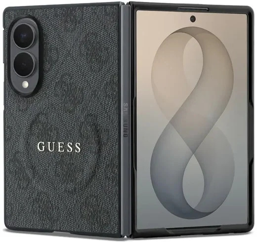 Guess 4G Classic Samsung Galaxy Z Fold 8 Hoesje MagSafe Zwart afbeelding 1
