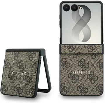 Guess 4G Classic Samsung Galaxy Z Flip 8 Hoesje MagSafe Bruin
