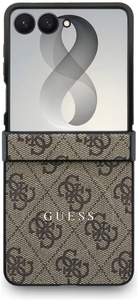Guess 4G Classic Samsung Galaxy Z Flip 8 Hoesje MagSafe Bruin afbeelding 2