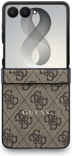 Guess 4G Classic Samsung Galaxy Z Flip 8 Hoesje MagSafe Bruin afbeelding 2