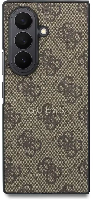 Guess 4G Classic Samsung Galaxy Z Fold 8 Ultra Hoesje MagSafe Bruin afbeelding 2