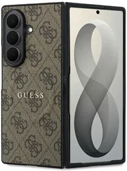 Guess 4G Classic Samsung Galaxy Z Fold 8 Ultra Hoesje MagSafe Bruin afbeelding