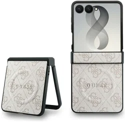 Guess 4G Classic Samsung Galaxy Z Flip 8 Hoesje MagSafe Roze afbeelding