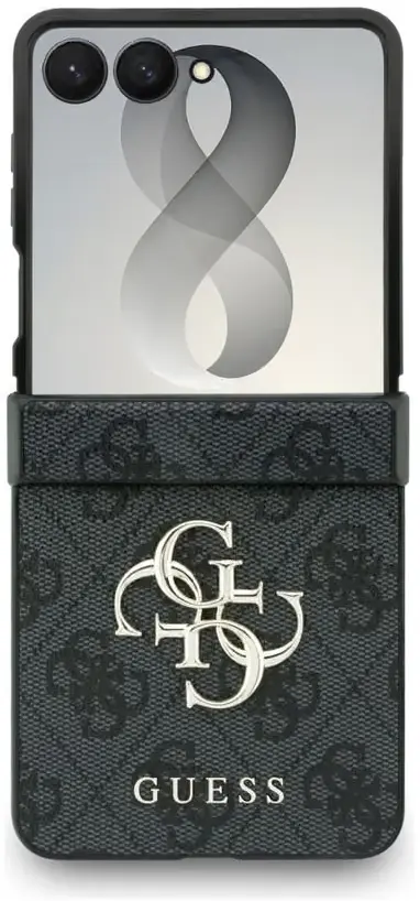 Guess Samsung Galaxy Z Flip 8 Hoesje Big 4G Logo Back Cover Zwart afbeelding 2