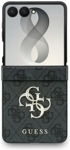 Guess Samsung Galaxy Z Flip 8 Hoesje Big 4G Logo Back Cover Zwart afbeelding 2