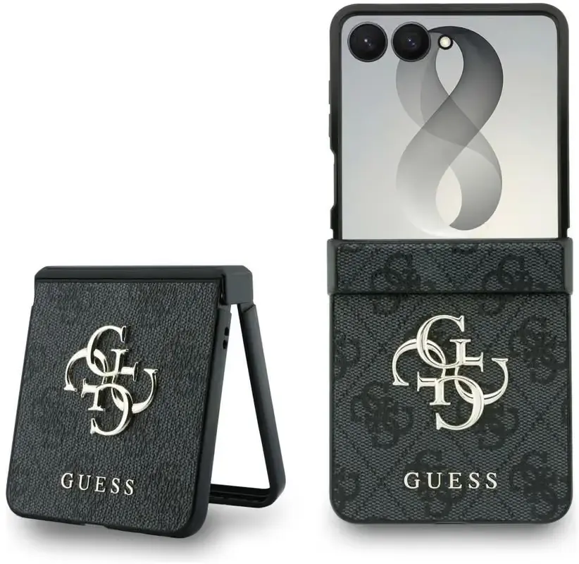 Guess Samsung Galaxy Z Flip 8 Hoesje Big 4G Logo Back Cover Zwart afbeelding 1