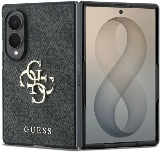 Guess Samsung Galaxy Z Fold 8 Hoesje Big 4G Logo Back Cover Zwart afbeelding 1