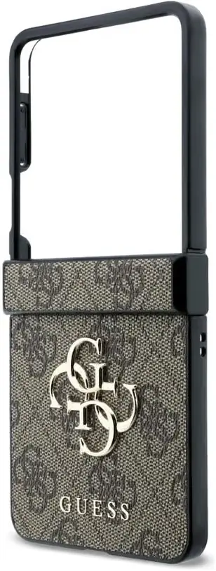 Guess Samsung Galaxy Z Flip 8 Hoesje Big 4G Logo Back Cover Bruin afbeelding 3