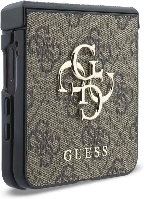 Guess Samsung Galaxy Z Flip 8 Hoesje Big 4G Logo Back Cover Bruin afbeelding 4