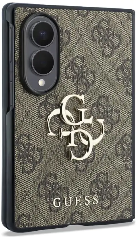 Guess Samsung Galaxy Z Fold 8 Hoesje Big 4G Logo Back Cover Bruin afbeelding 3