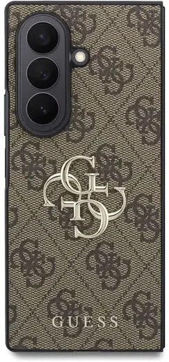 Guess Samsung Galaxy Z Fold 8 Ultra Hoesje Big 4G Logo Back Cover Bruin afbeelding 2
