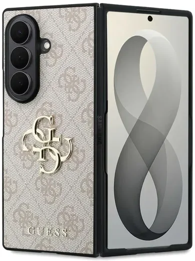 Guess Samsung Galaxy Z Fold 8 Ultra Hoesje Big 4G Logo Back Cover Roze afbeelding 1