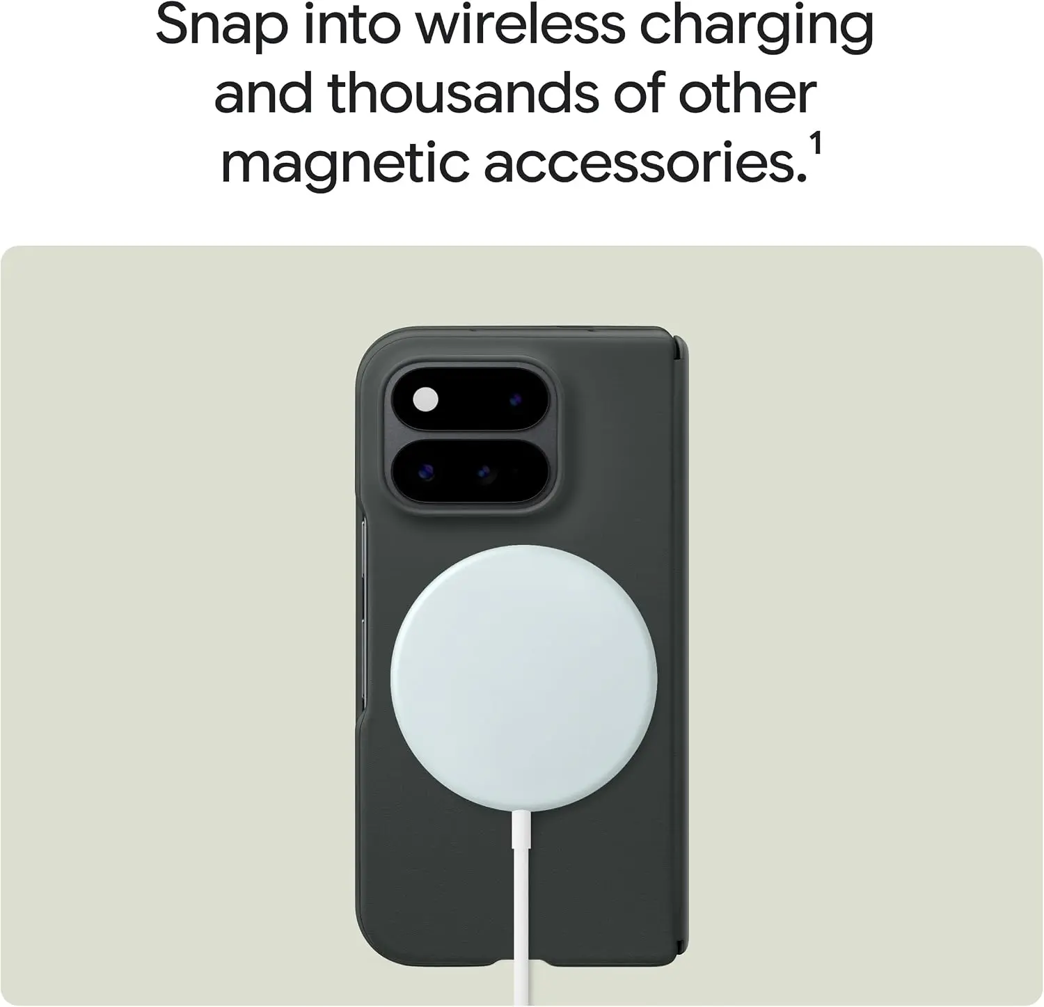 Origineel Google Pixel 11 Pro Fold Hoesje PixelSnap Back Cover Zwart afbeelding 3