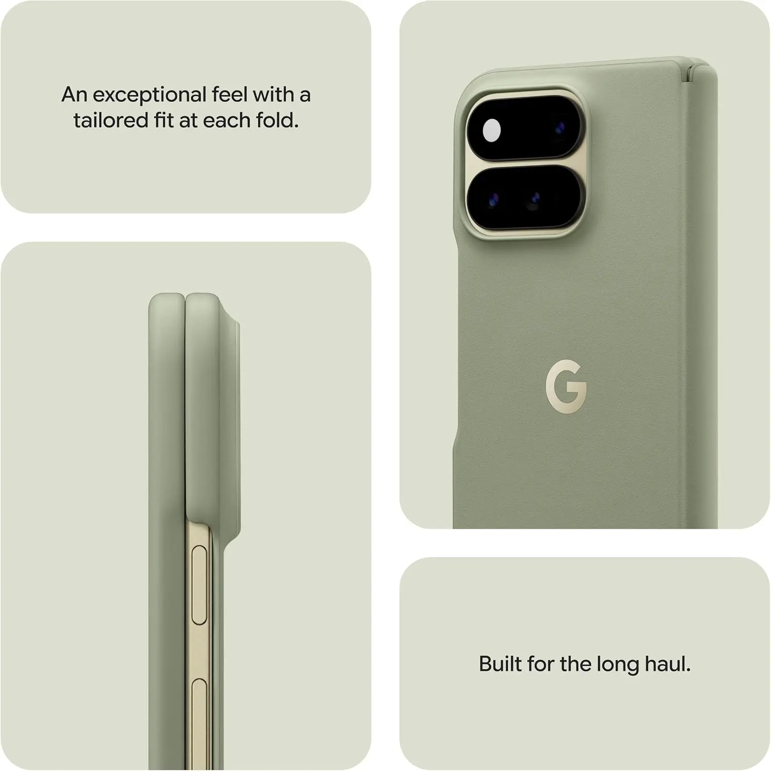 Origineel Google Pixel 11 Pro Fold Hoesje PixelSnap Back Cover Groen afbeelding 4