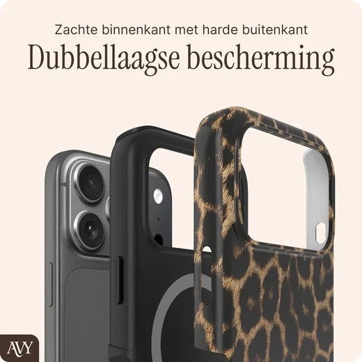 AVY Apple iPhone 18 Pro Hoesje MagSafe Back Cover Panthera Chic afbeelding 6