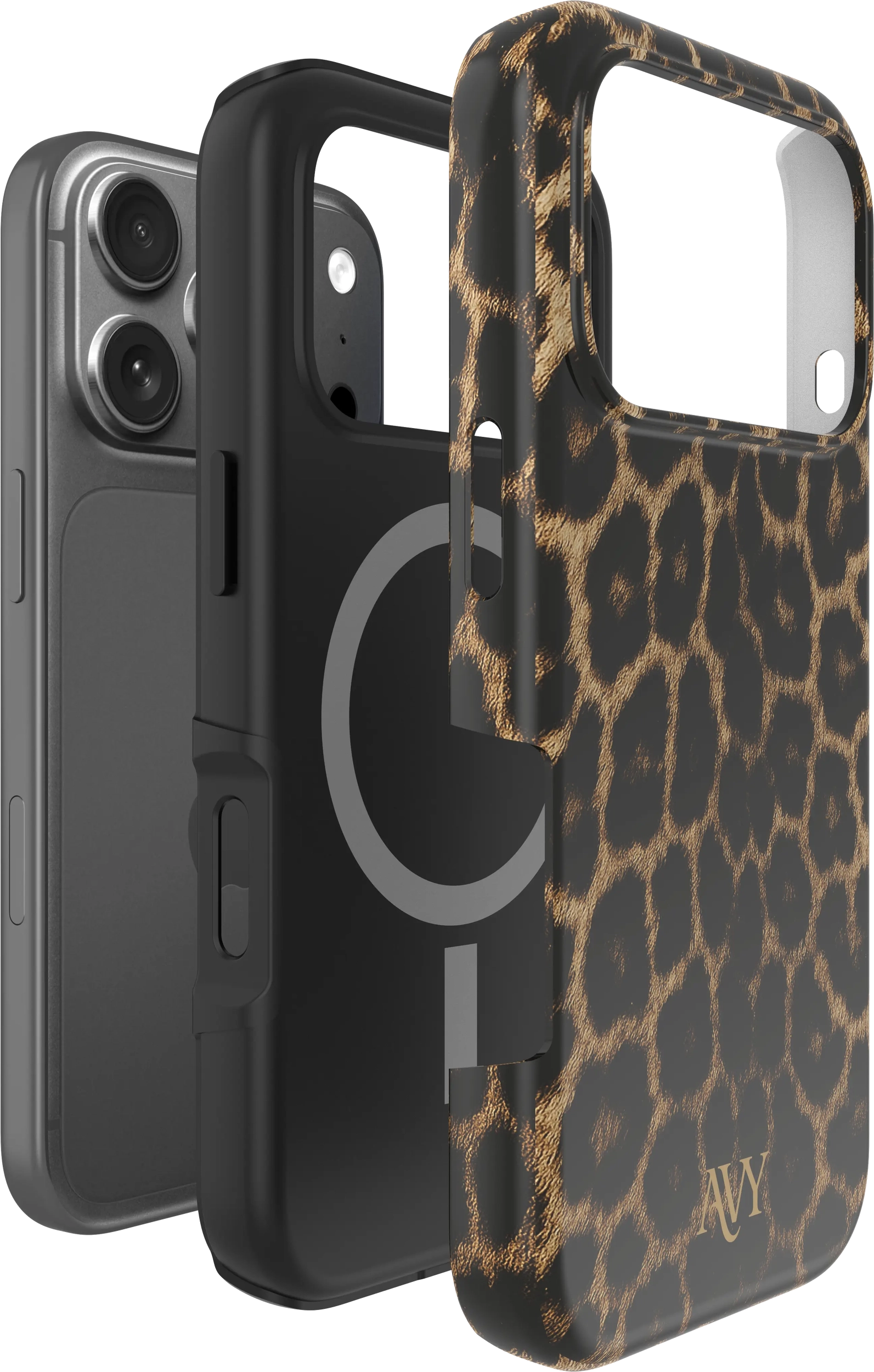 AVY Apple iPhone 18 Pro Hoesje MagSafe Back Cover Panthera Chic afbeelding 13